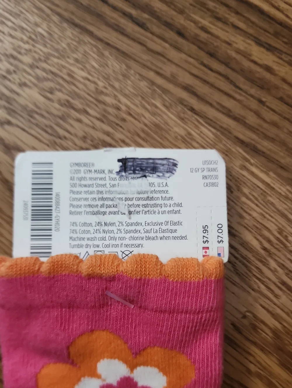 Vintage Gymboree Girls Knee High Socks 8 and Up (Shoe Size 1 And Up US) NWT
